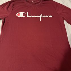 Burgundy Champion cotton t-shirt #casualwear