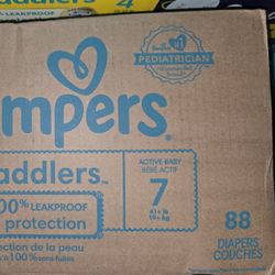 Pampers Size 7 88ct $50 Brand New Diapers