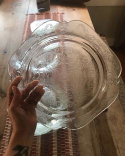 Vintage Depression Glass Set 