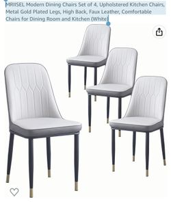 Dining Chair - Faux leather.  brand new In Box 