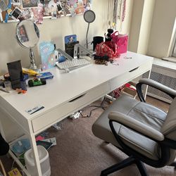 white ikea desk