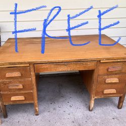 Free Vintage Antique Wood Desk