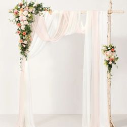 Wedding Florals (Silk Flowers) & Wedding Arch Drapes