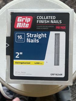 2 inch 16 gauge finish nails. 4,000 nails