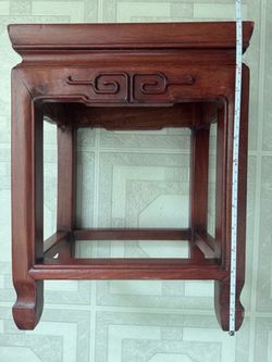 Solid wooden stool