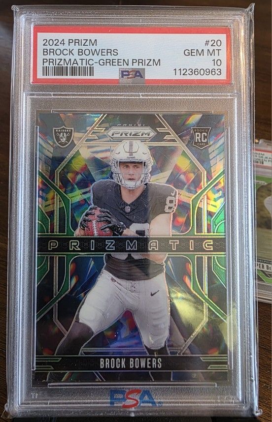 Brock Bowers Green Prizmatic Psa10