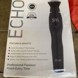 ECHO SPA Antimicrobial Sonic Makeup Brush 
