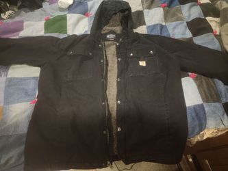 Carhartt Black Sherpa-Lined Hooded xl Jacket
