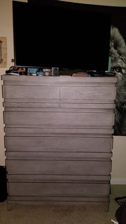 Amazing grey dresser for sale brand new use