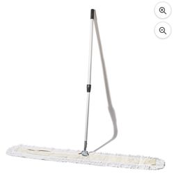 5 Foot  Tidy Tools Dust Mop for Floors, 60 Inch Cotton Head, Telescopic Mop Handl