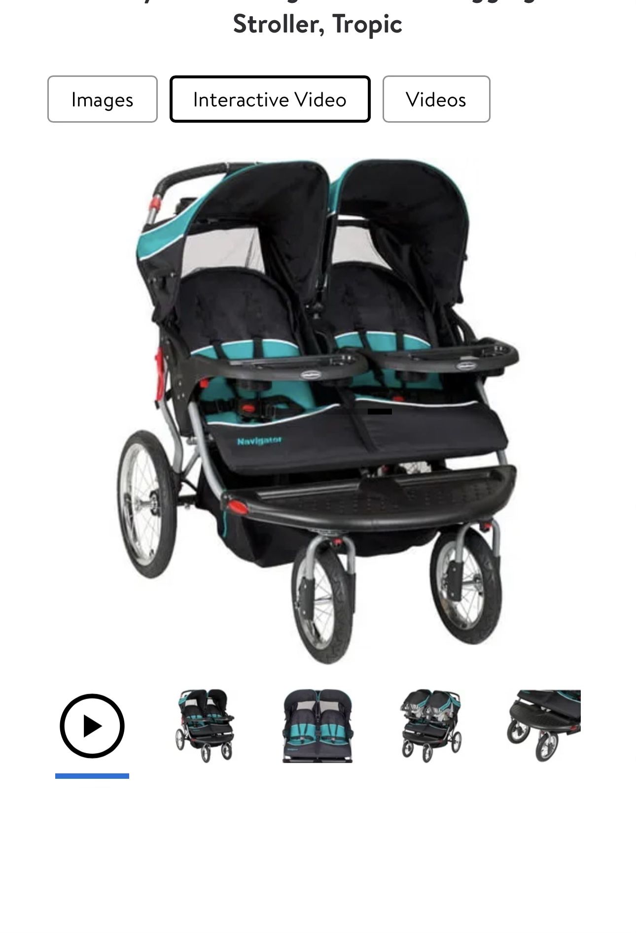 Navigator double stroller