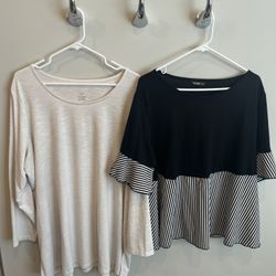 Set of 2 Women’s Size 2X Tops, excellent condition 