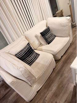 2 seater Cream color sofa set