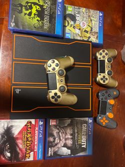 Playstations 4 Con videojuegos y 3 controles