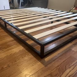  Low Queen Sized Black Bed Frame 