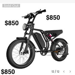 Bluvall SU8 Moped Ebike $850