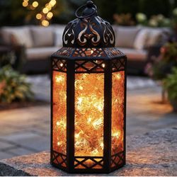 Led Lantern Solar / Or Battery Powered 