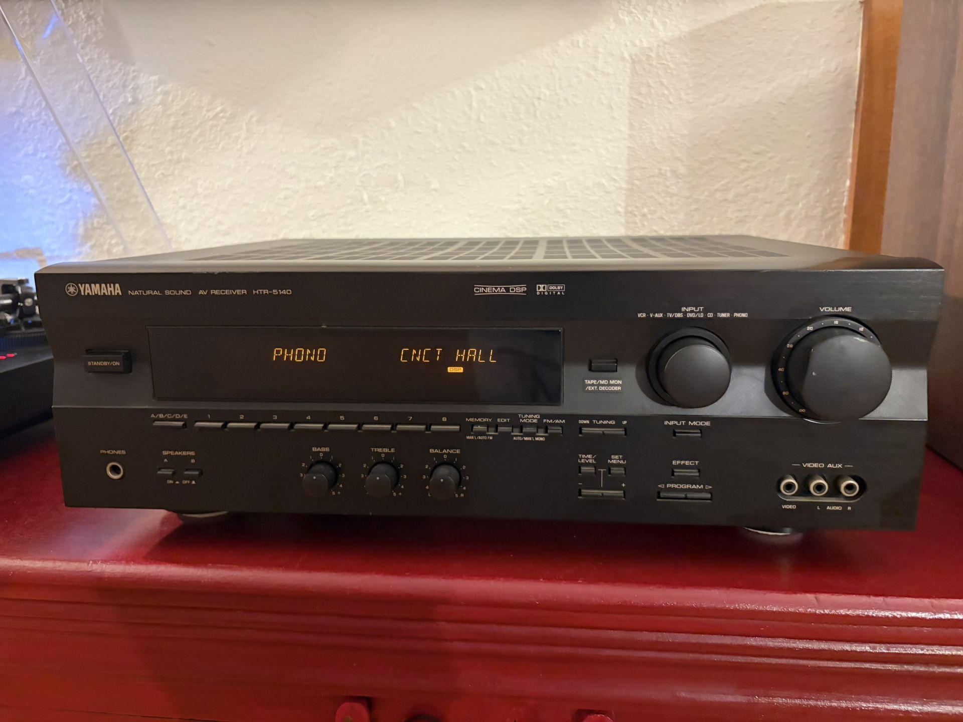 Vintage Yamaha HTR-5140 Receiver Amplifier DSP Digital Stereo Audio Phono Input