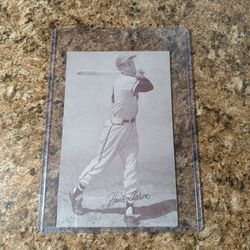 1947 Exhibit Blank Back Hank Aaron Baseball Card. 