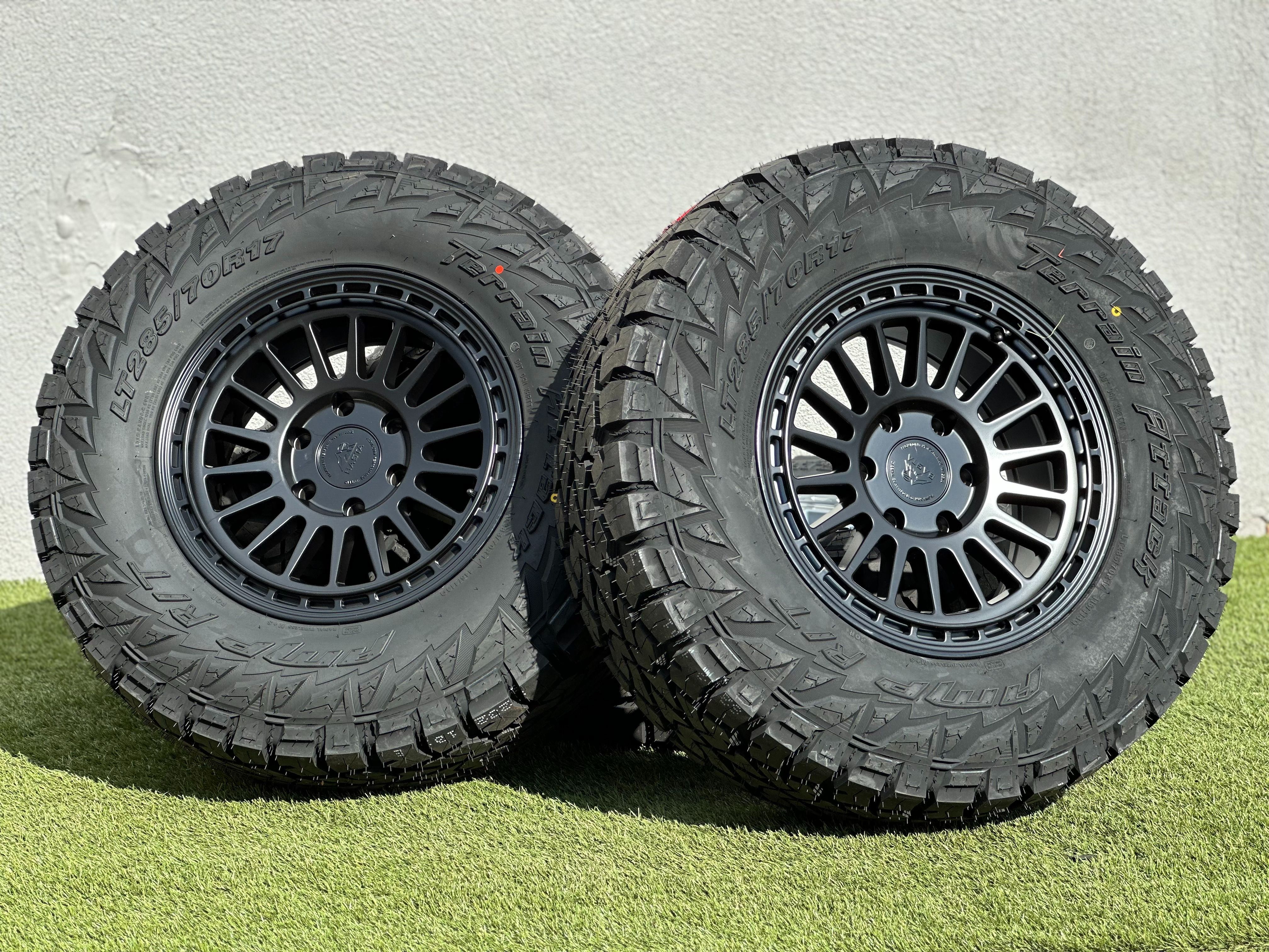 New Black 17” Basta RF3 Ford F-150 Wheels Forged F150 Rims 6x135 285/70R17 Tires R/T Expedition FX4
