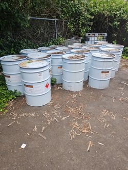 Metal barrels 53 gallon