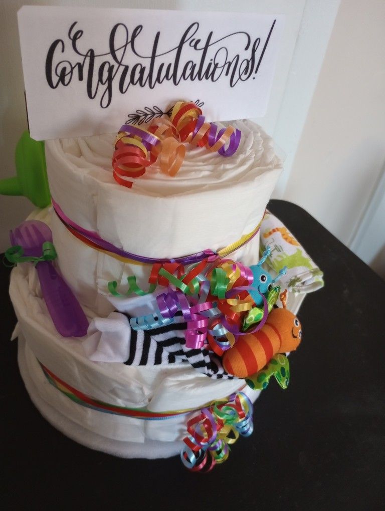 Newborn Diaper Cake  $35