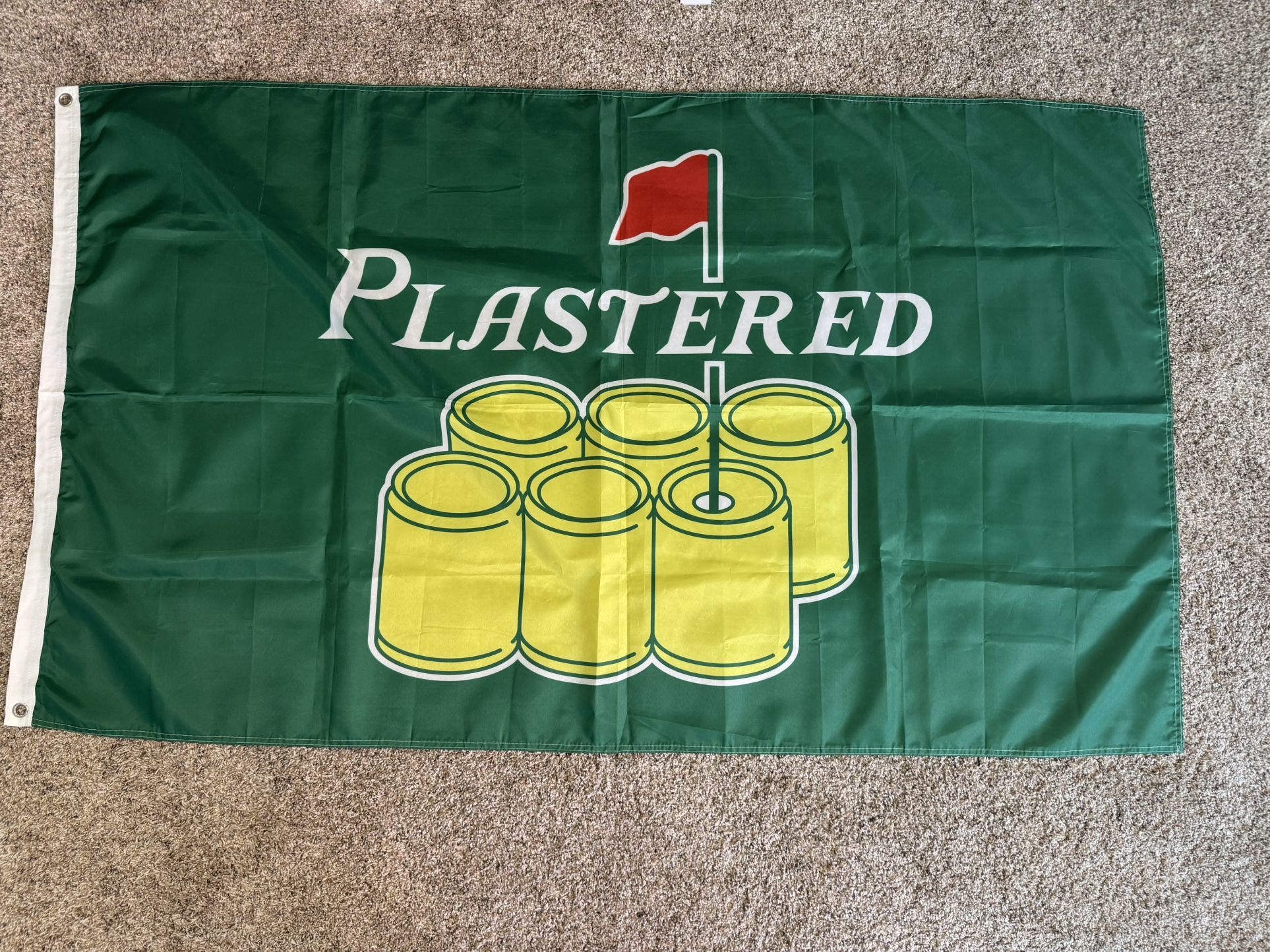 Plastered flag- perfect for the man cave!