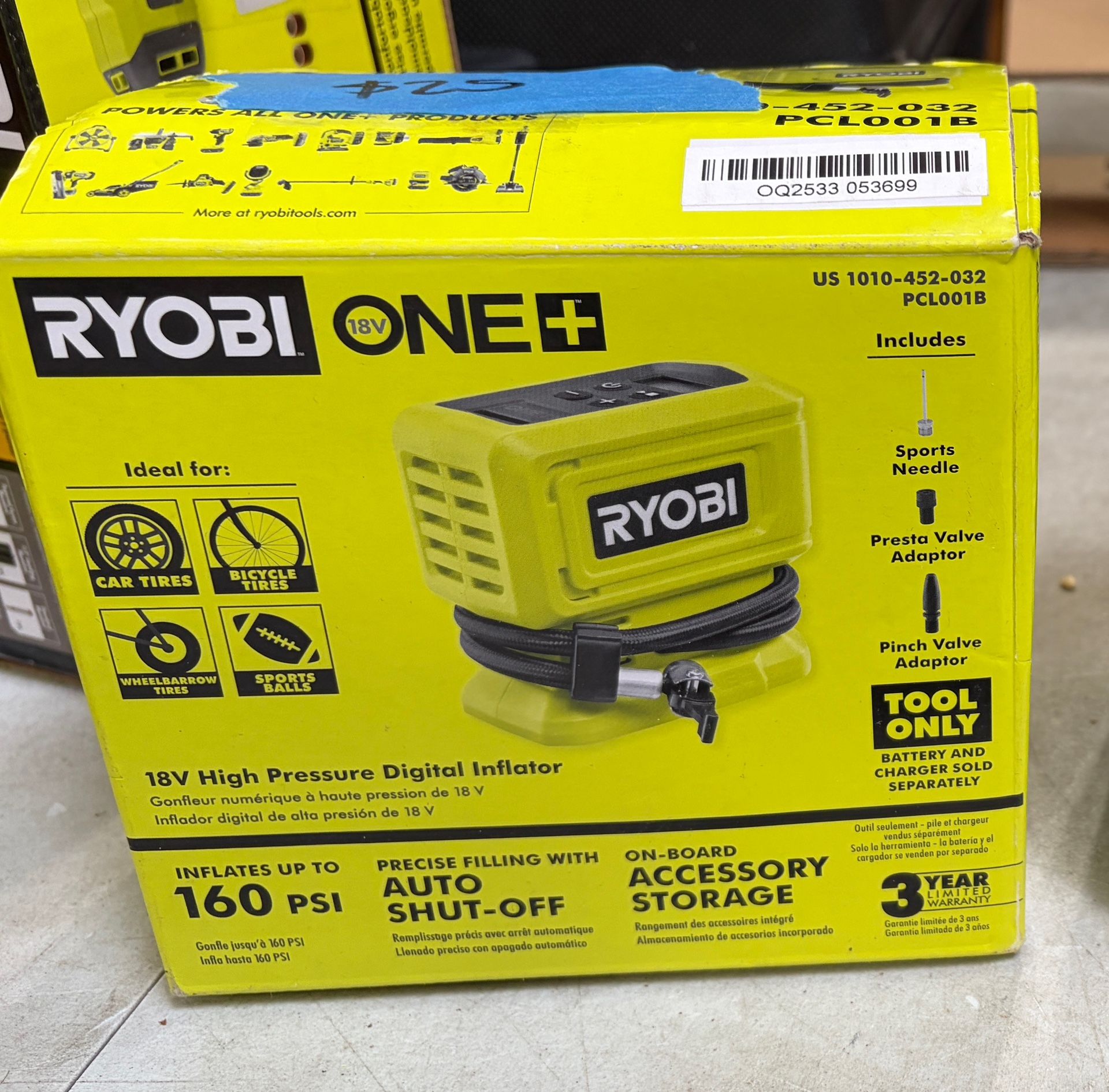 18V High Pressure Digital Inflator