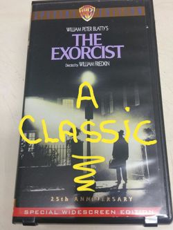 "THE EXORCIST " vhs...1973