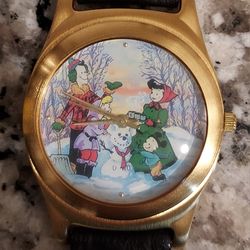 Disney Resort Cast Member Mickey Mouse Snowman Limited Edition Watch - Only 500 Made - Never Used - New Condition 