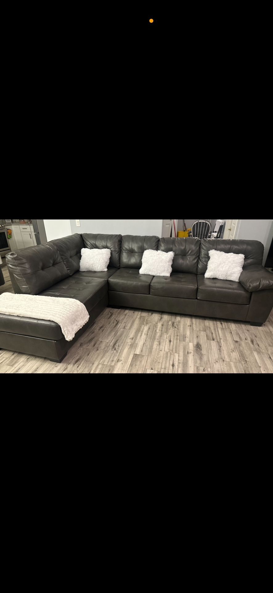 Gray sectional sofa FREE Delivery