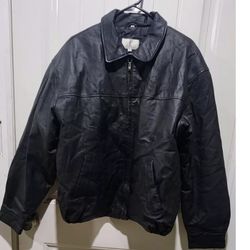 Timothy Daniels Black Leather Jacket 