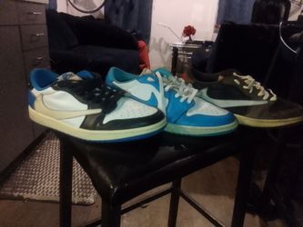 Mocha travis Scott s11 1/2, fragment design Travis Scott's sz 13,Eric koston unc 24.99 dunks  sz12