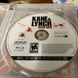 Kane &Lynch DeadMen PS3 