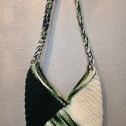 Handcrafted Green Crochet Bag/Purse