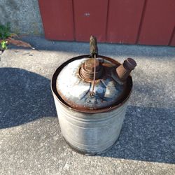 Old Galvanized Gas Can