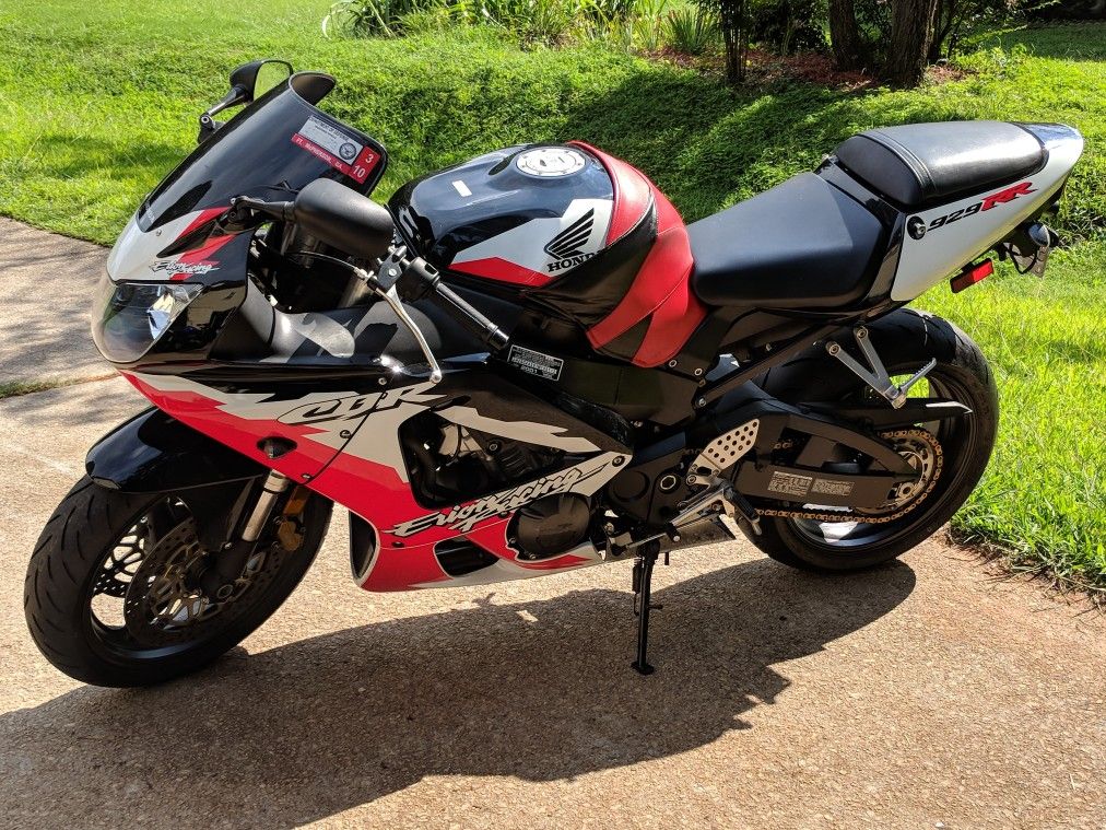 Low mile 2001 Honda CBR929RR Erion Edition for Sale in Morrow