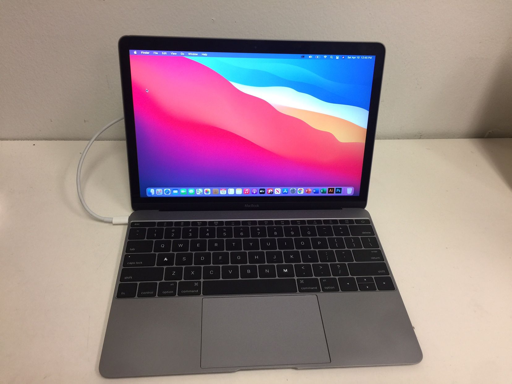 Apple Macbook 12” 2015 Dark Grey M5 Cpu 8gb Ram 128gb Ssd Big Sur Ms Office With Usb C Charger