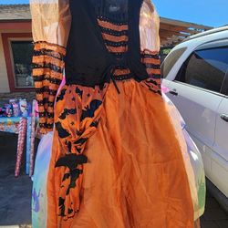 Disfraz De Bruja Para Niñas Tiene Su Sombrero 