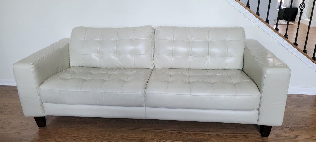 White 3 Seater Sofa / Couch
