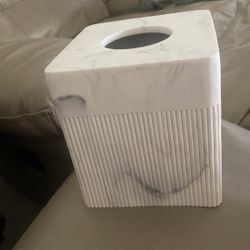 Tissue Box Cover Marble 