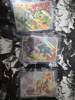 Pokemon TCG Chikorita, Cyndaquil, and Totodile Cards