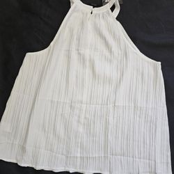 White Zeagoo Halter Top (Women’s Size XL) 