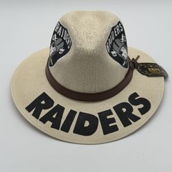 Las Vegas Raiders Large Hat NEW, this hat is hand painted. 