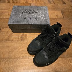 (U__A) Air Jordan 4 X Nigel Sylvester "Brick By Brick" Black Size 13