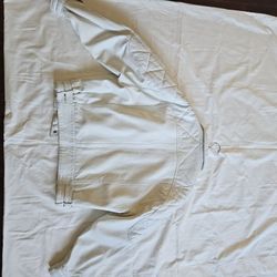 Mens White Leather Jacket