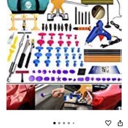 GLISTON DIY Paintless Dent Repair Kit 89pcs Dent Puller Tools Slide Hammer for Car Hail Damage Dent