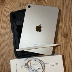 iPad Mini 6th Generation 256GB Starlight Color with Pencil And Accessories 