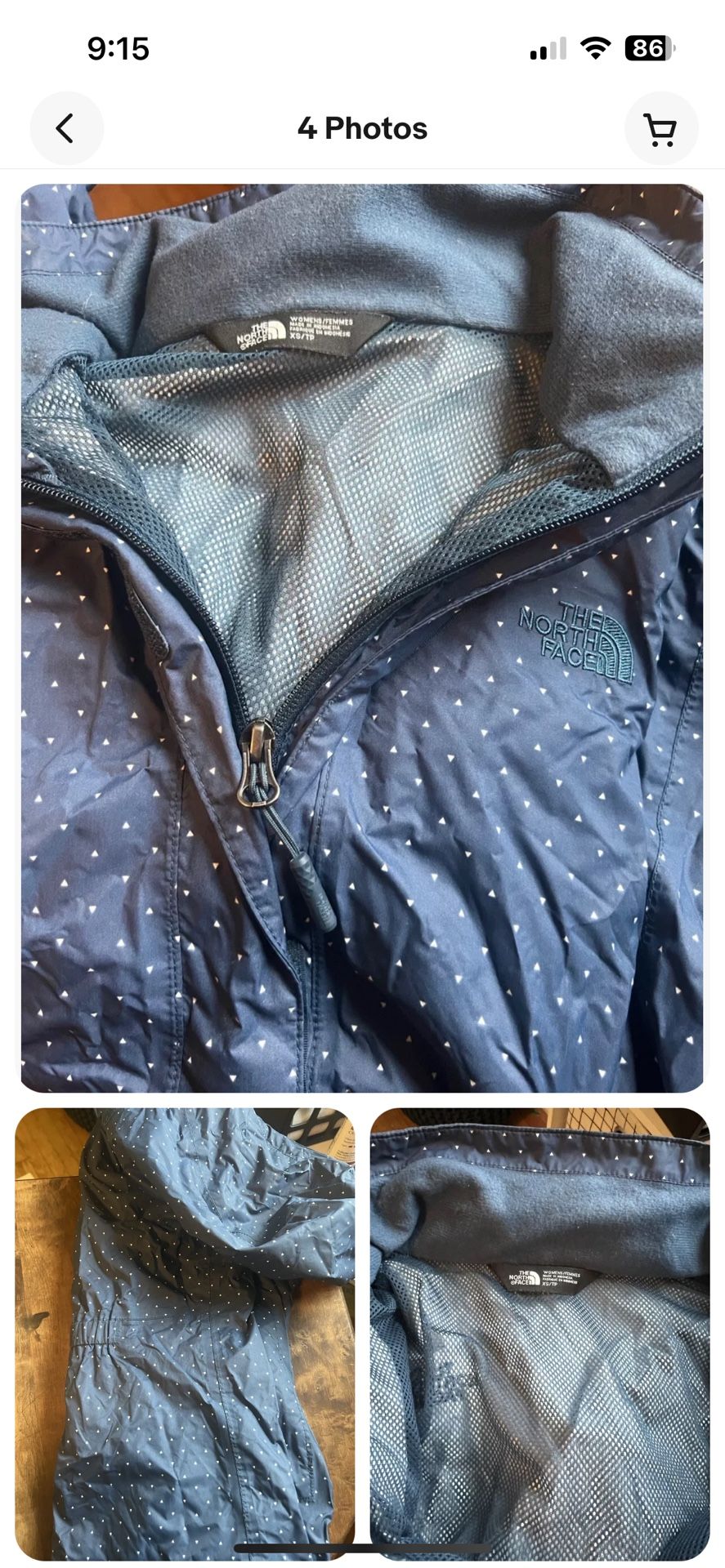 North Face Women’s Rain Jacket XS