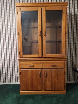 Solid Oak cabnet